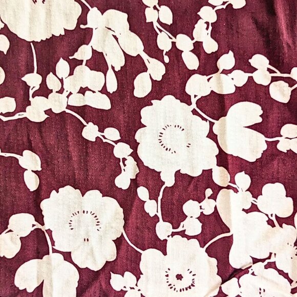 ALEXIS Ambrosia Red Floral-Print Long Sleeve Tie Neck Cottage Midi Dress Size L - Picture 2 of 8